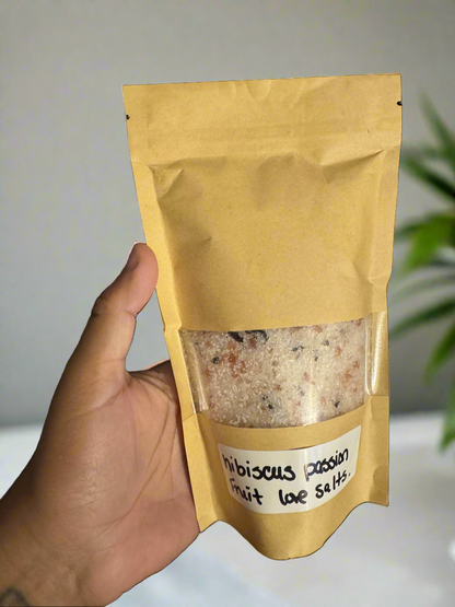 Hibiscus passionfruit luxury bath salts