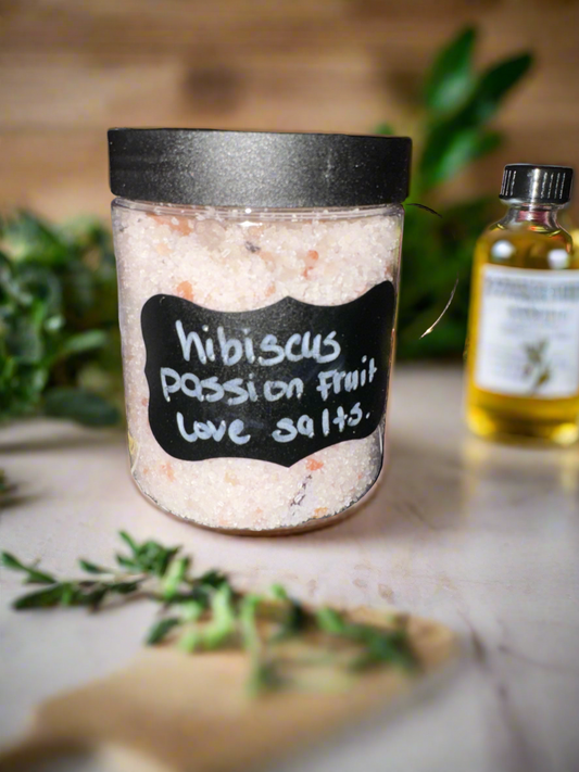 Hibiscus passionfruit luxury bath salts