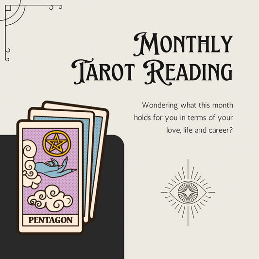 Monthly personalized tarot reading for a year